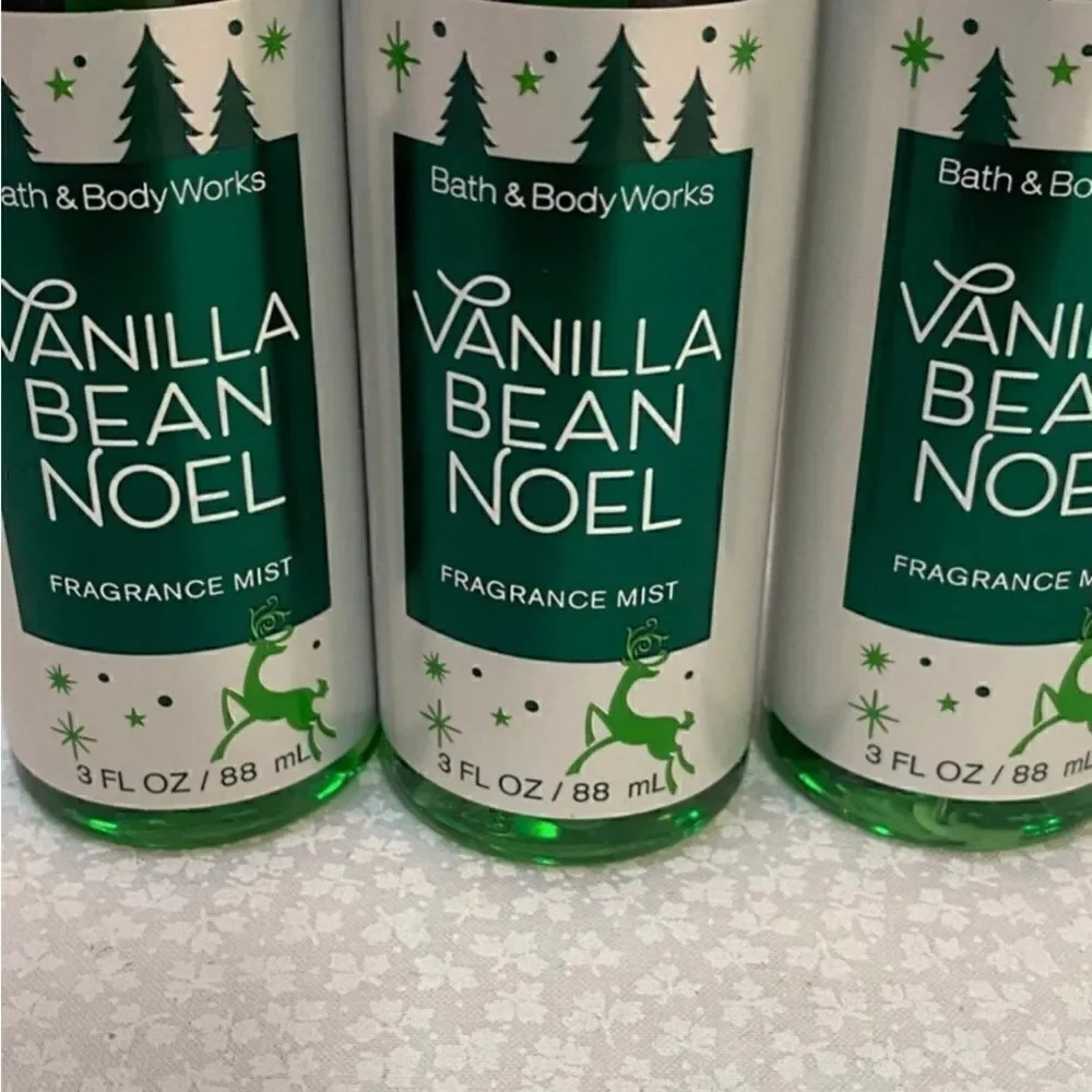 Bath and Body Works Vanilla Bean Noell Travel Mist 3 fl Oz ea.  Price is for 3.